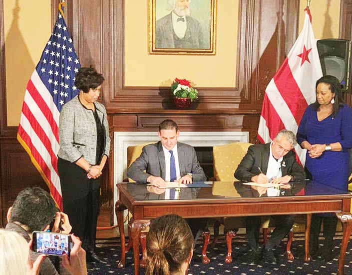 Alcalde de San Salvador en gira de trabajo en DC