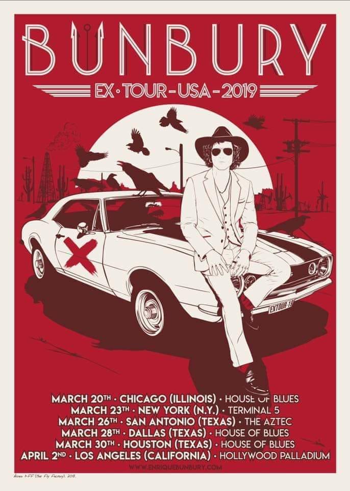 Enrique Bunbury inicia gira 2019 por USA Washington Hispanic