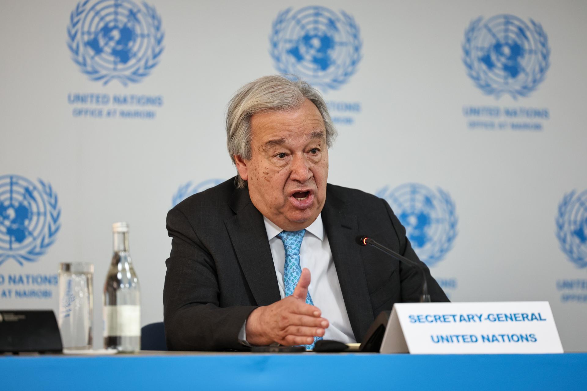 Guterres afirma que no hay una "solución militar"