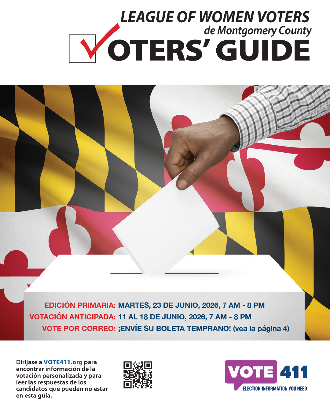 Guía para votar en Montgomery County