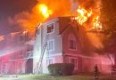 Incendio devora edificio  de apartamentos en Largo