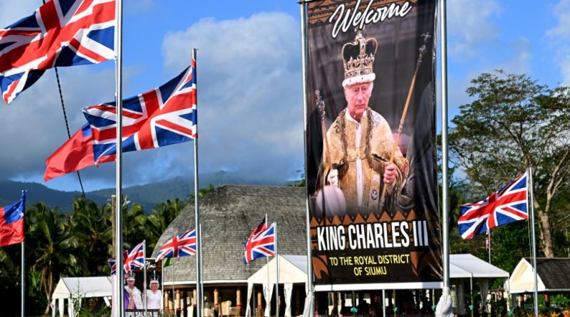 Carlos III llega a Samoa antes de la cumbre de la Commonwealth