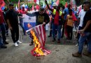 Queman banderas de EEUU en Panamá en rechazo a Trump