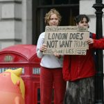 Millas de manifestantes en Londres contra la visita de Trump