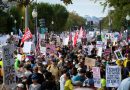 «No a los reyes», el lema de las masivas protestas contra Trump